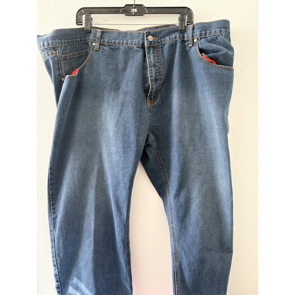 Linea Uomo LU Jeans Mens Size 48x32 Relaxed Straight Blue Denim Big & Tall 48W